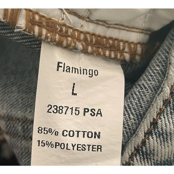 NWT Flamingo Mid-Rise Straight Leg Distressed Jeans Large (31X29) - Picture 7 of 7
